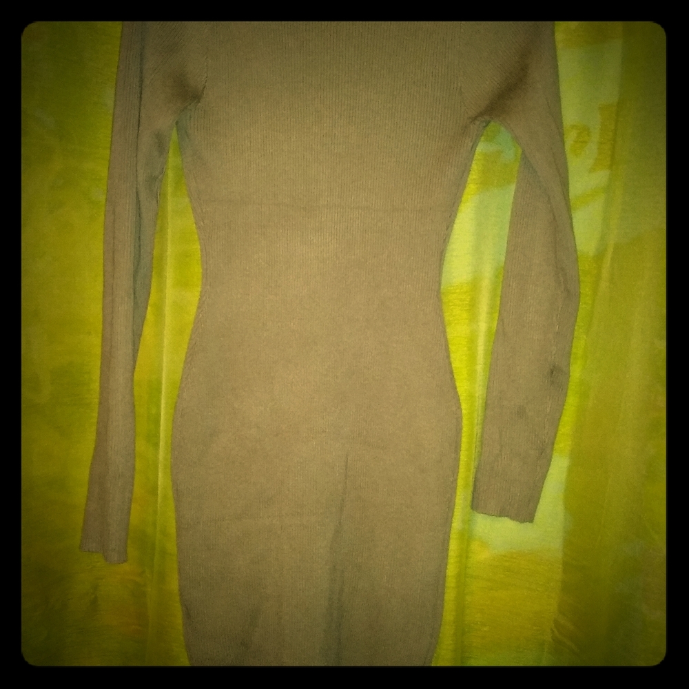 Long front ZIP dress